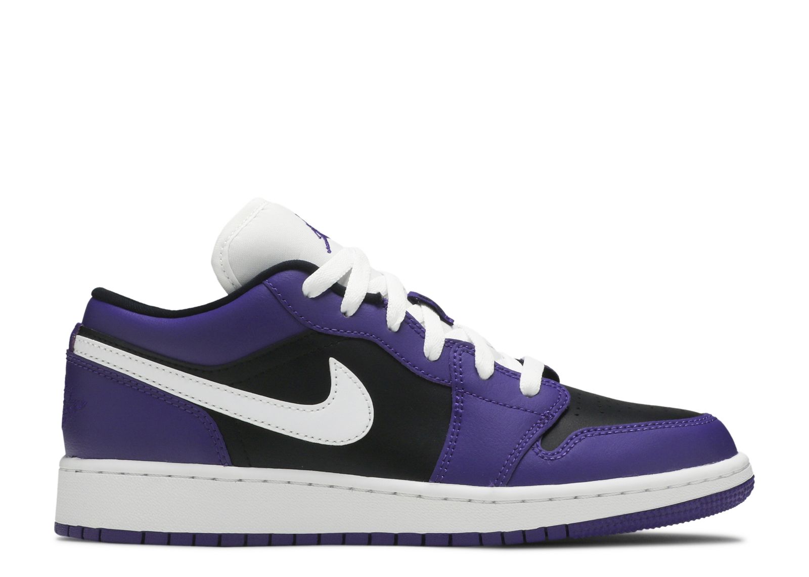 Jordan 1 Low GS 'Black Court Purple'