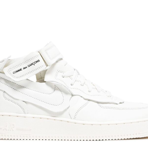 Comme des Garçons x Air Force 1 Mid 'Triple White'