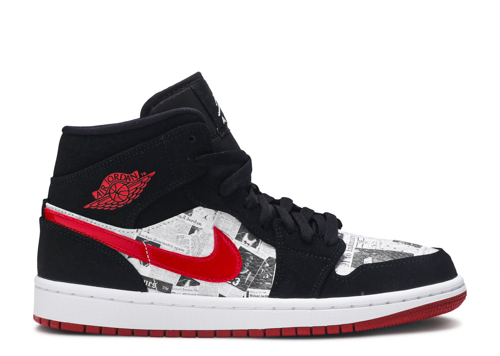 Jordan 1 Mid SE 'Newspaper Air Times'