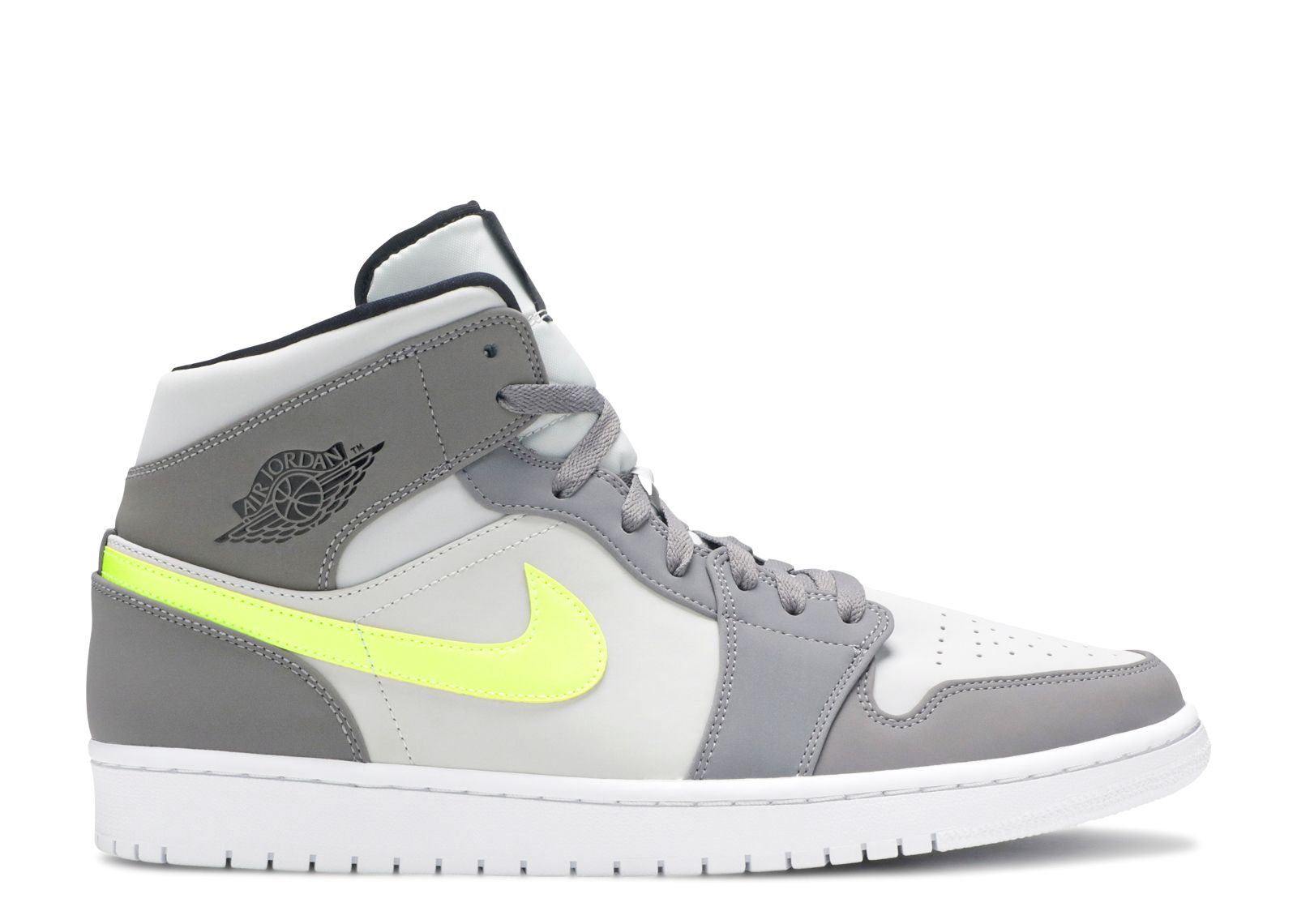 Jordan 1 Mid 'Gunsmoke Volt'