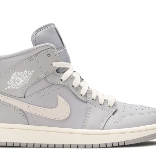 Wmns Jordan 1 Mid 'Grey Light Bone'