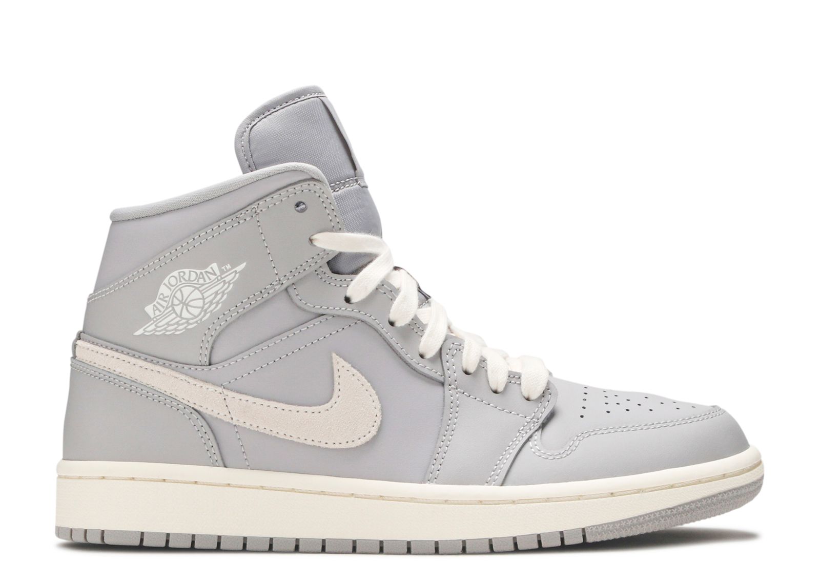 Wmns Jordan 1 Mid 'Grey Light Bone'