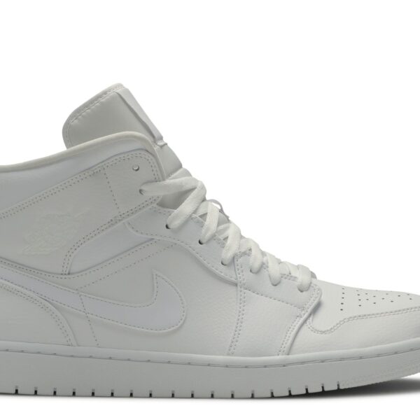 Jordan 1 Mid 'Triple White' 2019