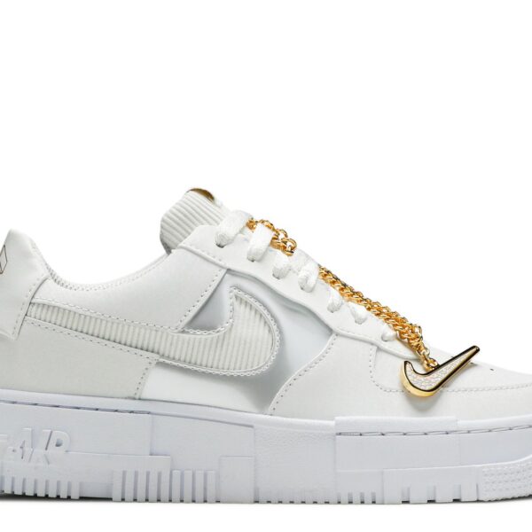 Wmns Air Force 1 Pixel 'White Gold Chain'