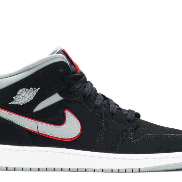 Jordan 1 Mid GS 'Black Particle Grey'