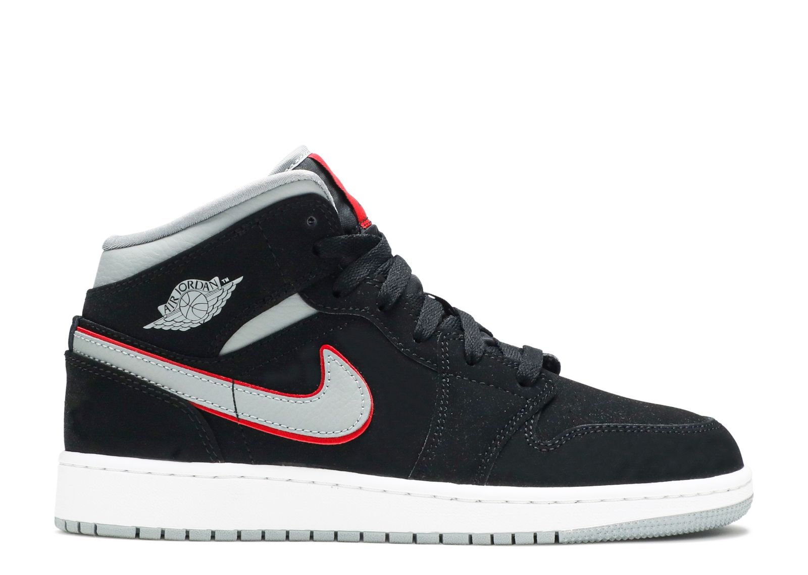 Jordan 1 Mid GS 'Black Particle Grey'