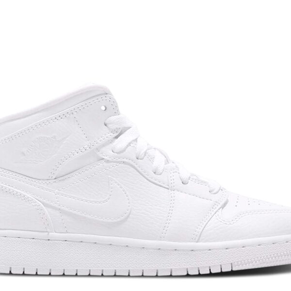 Jordan 1 Mid GS 'Triple White' 2019