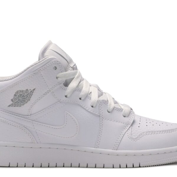 Jordan 1 Retro Mid GS 'Pure Platinum'