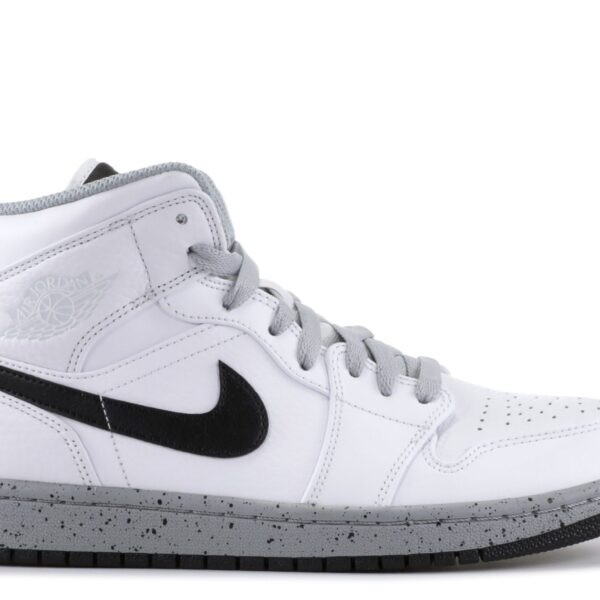 Jordan 1 Mid 'White Cement'