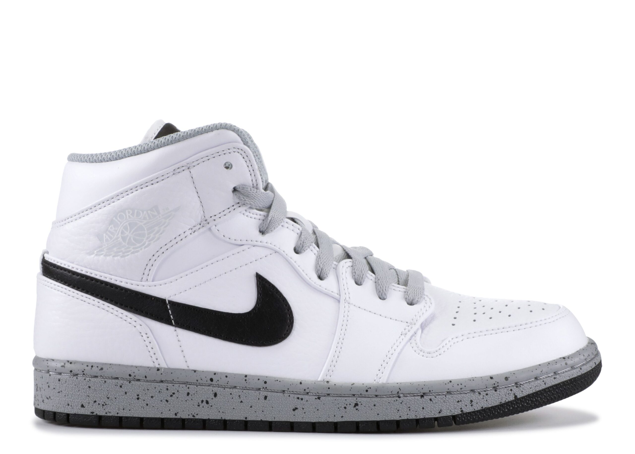 Jordan 1 Mid 'White Cement'