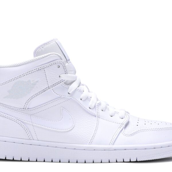 Jordan 1 Mid 'Triple White' 2018