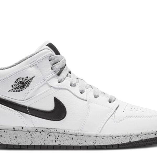 Jordan 1 Retro Mid GS 'White Cement'