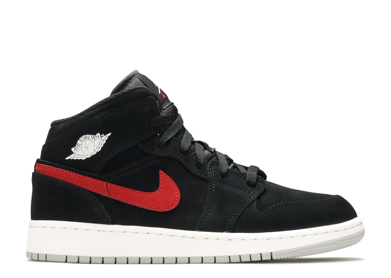 Jordan 1 Retro Mid GS 'Black University Red'