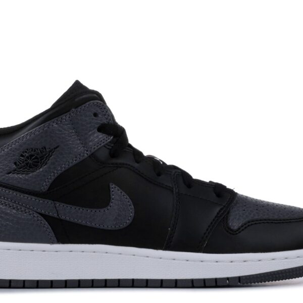 Jordan 1 Retro Mid GS 'Black Dark Grey'