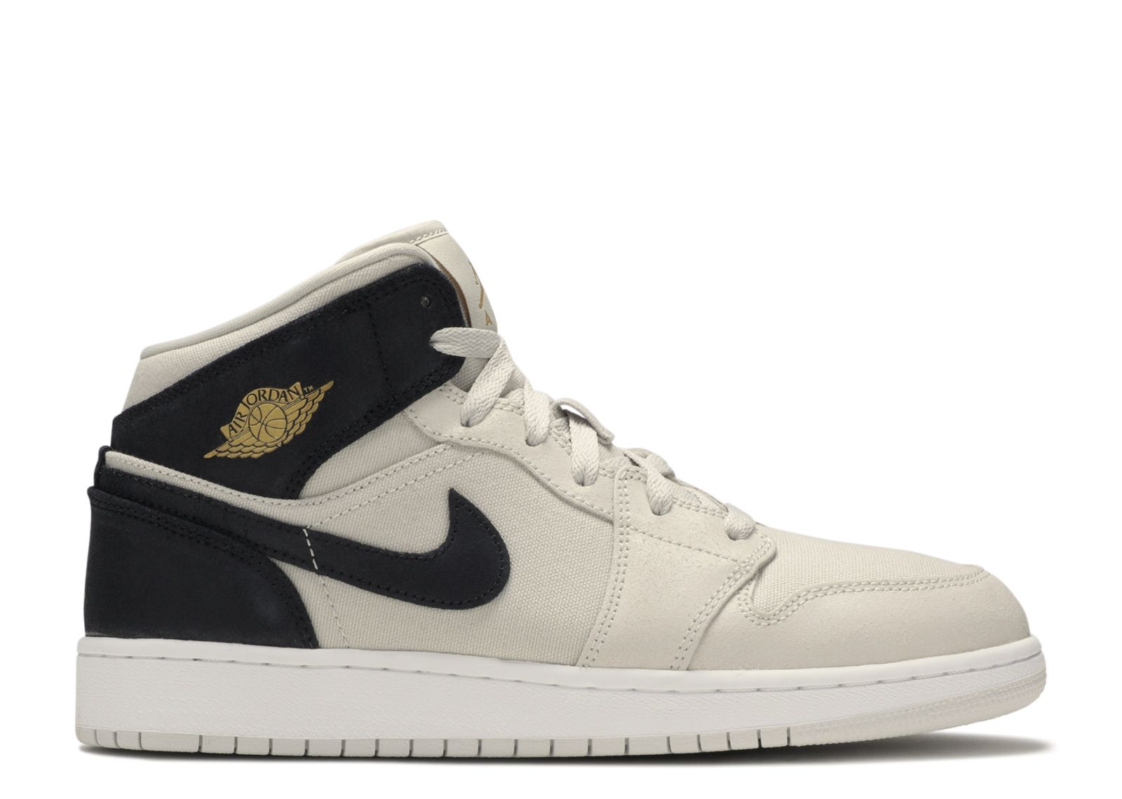 Jordan 1 Retro Mid GS 'Light Bone'