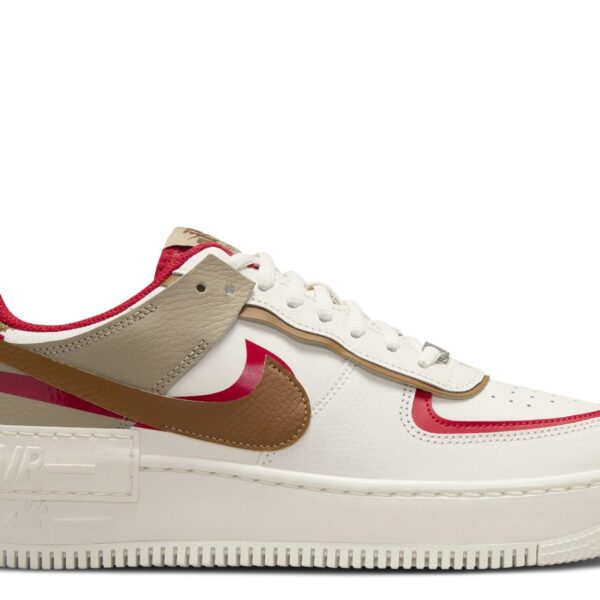 Wmns Air Force 1 Shadow 'Phantom Fire Red Khaki'