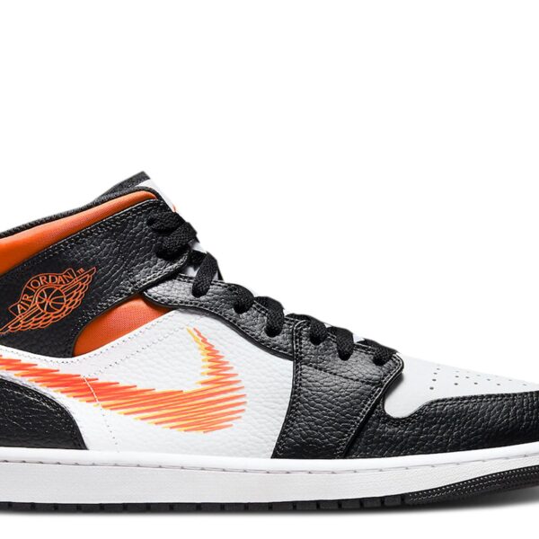Jordan 1 Mid 'Zig Zag Swoosh'