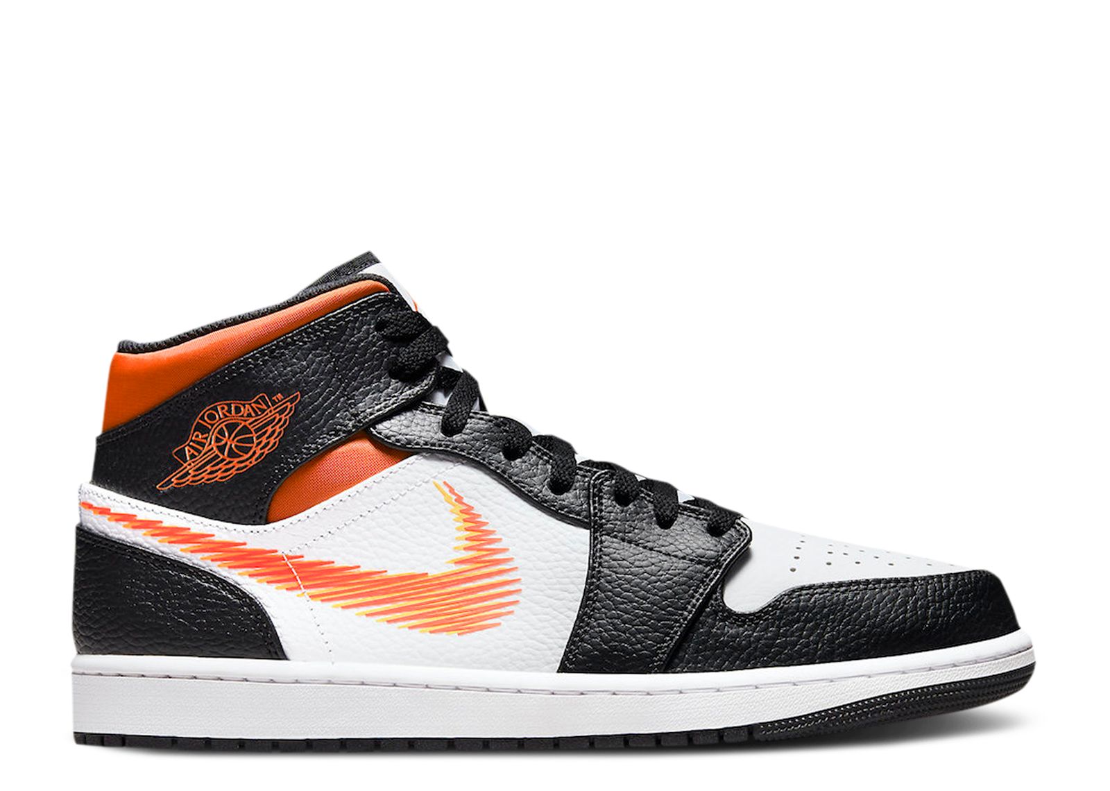 Jordan 1 Mid 'Zig Zag Swoosh'