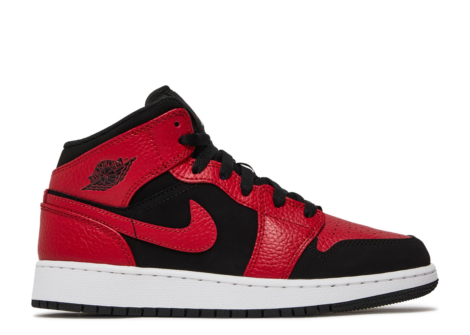 Jordan 1 Mid GS 'Black Gym Red'
