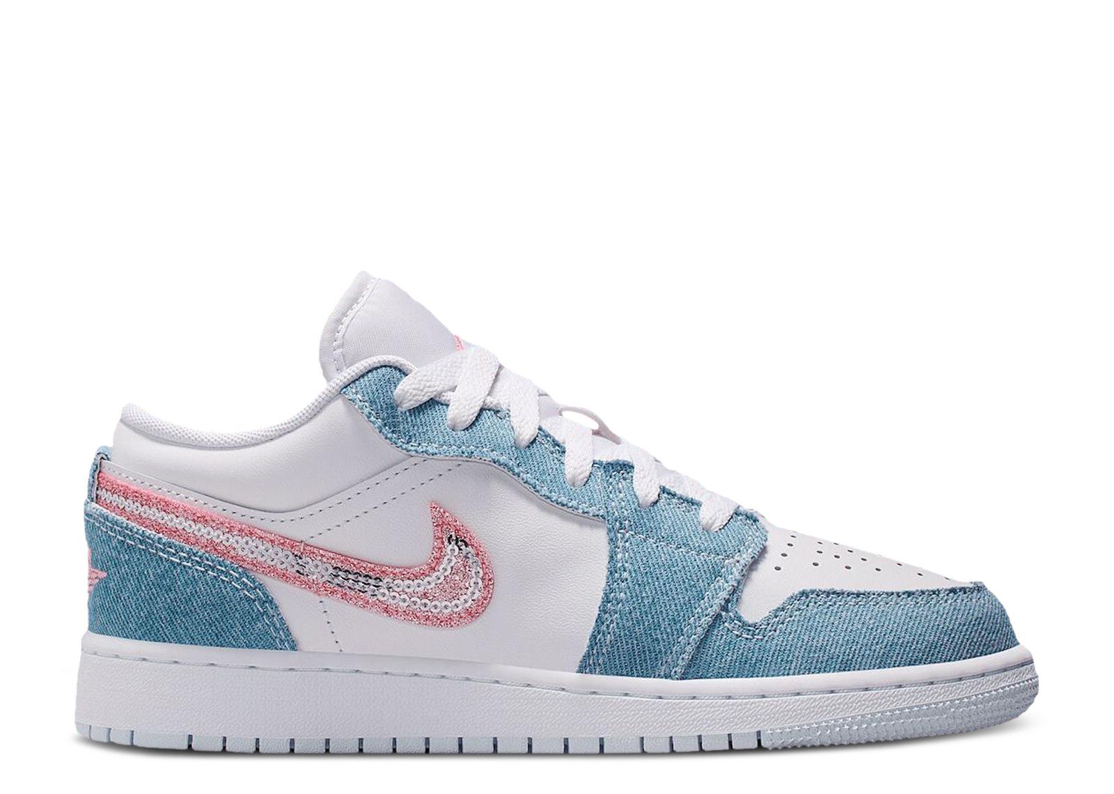 Jordan 1 Low GS 'Denim Sequin'