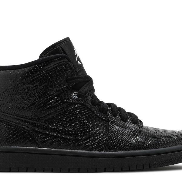Wmns Jordan 1 Mid 'Black Snakeskin'