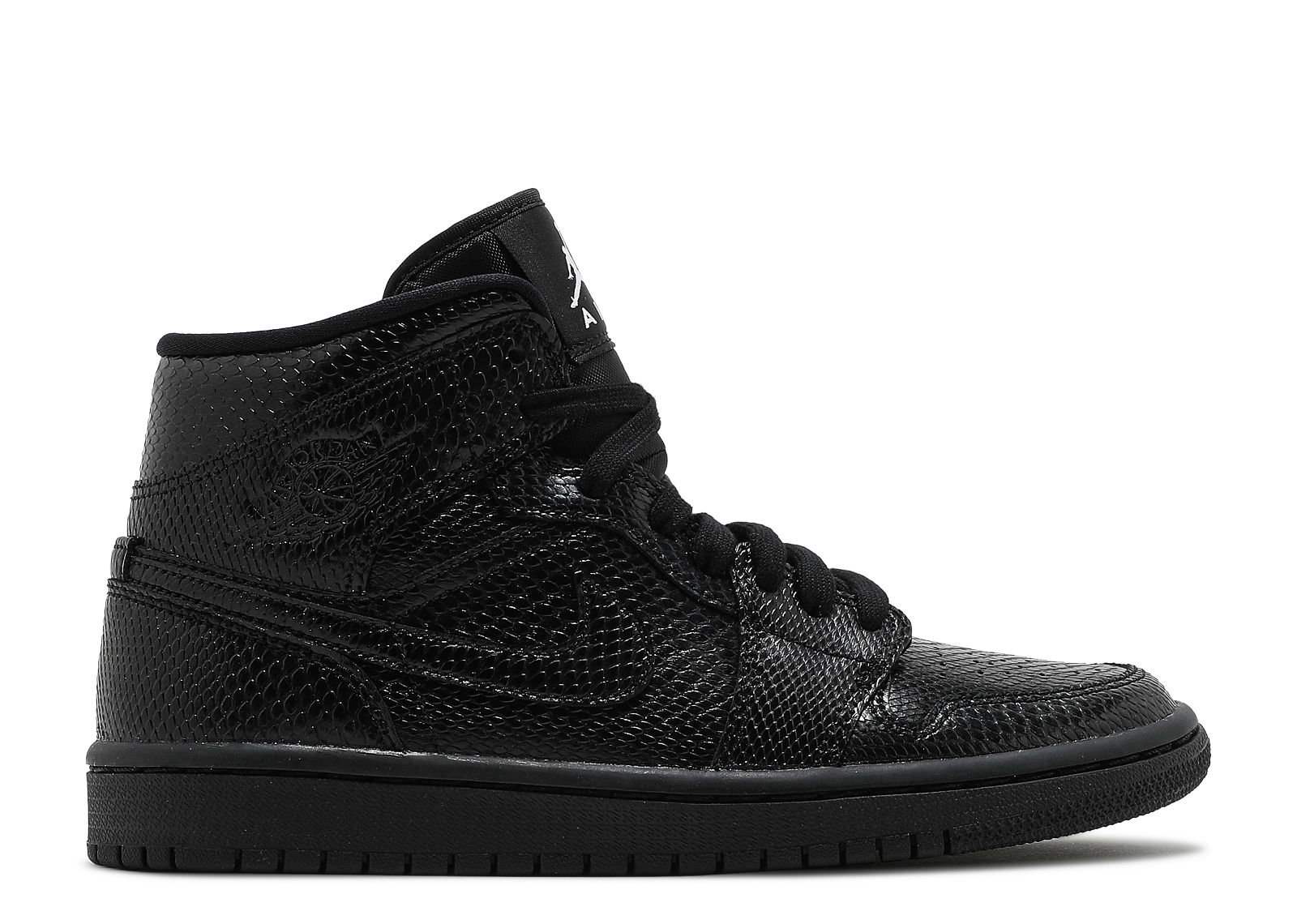 Wmns Jordan 1 Mid 'Black Snakeskin'