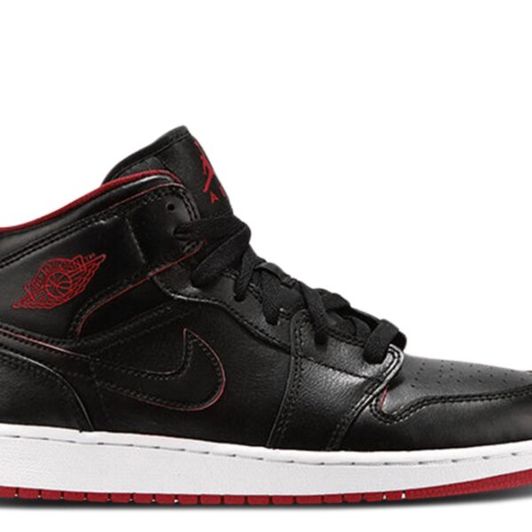Jordan 1 Retro Mid GS 'Black Gym Red'