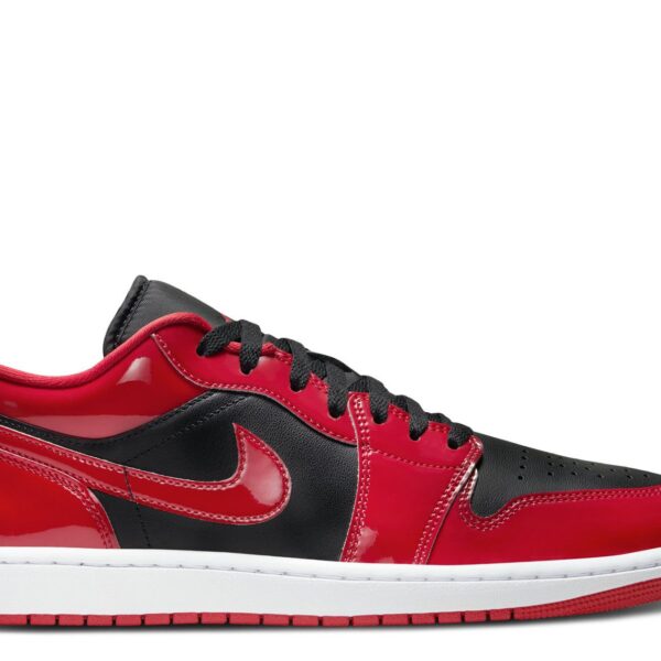 Jordan 1 Low 'Patent Varsity Red Black'