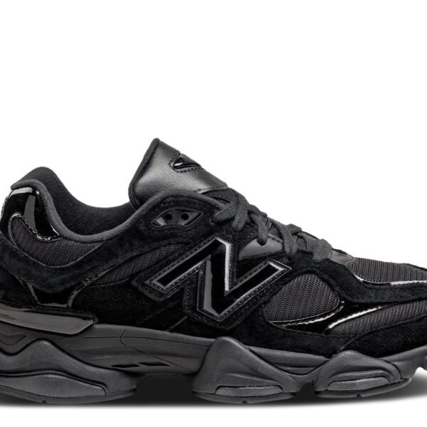 New Balance 9060 'Triple Black Suede Patent'