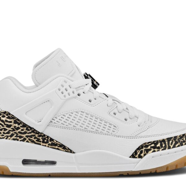 Jordan Spizike Low 'White Black Metallic Gold'