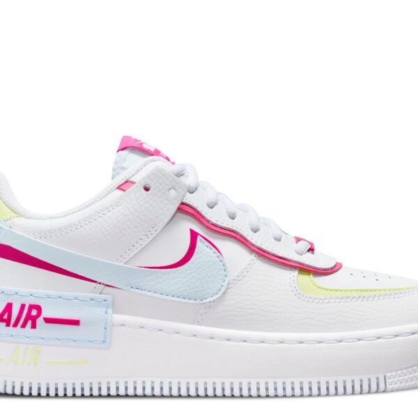 Wmns Air Force 1 Shadow 'White Blue Tint Fireberry'