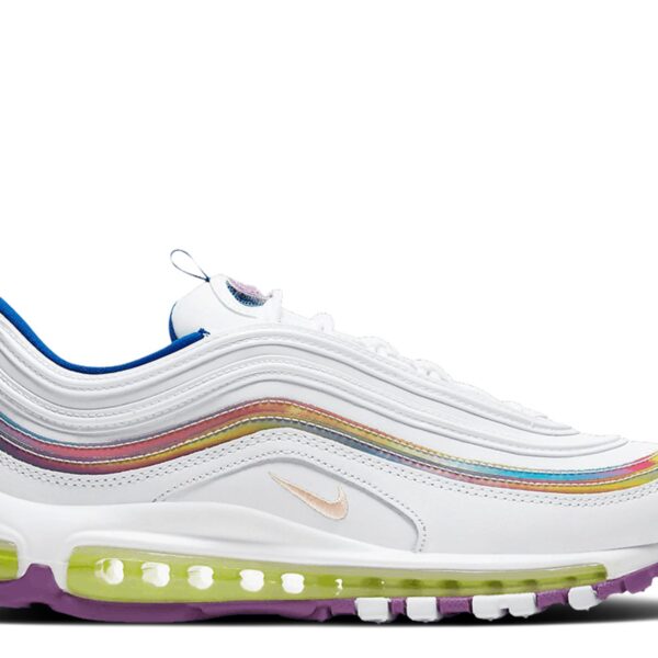 Wmns Air Max 97 SE 'White Iridescent Stripes'