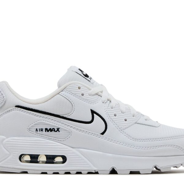 Air Max 90 'White Black Outlined Swoosh'