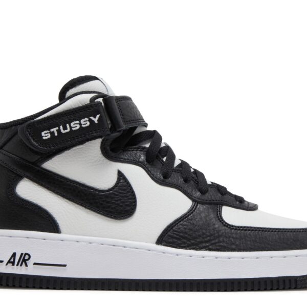 Stussy x Air Force 1 Mid 'Black White'