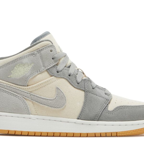 Jordan 1 Mid SE GS 'Coconut Milk Particle Grey'