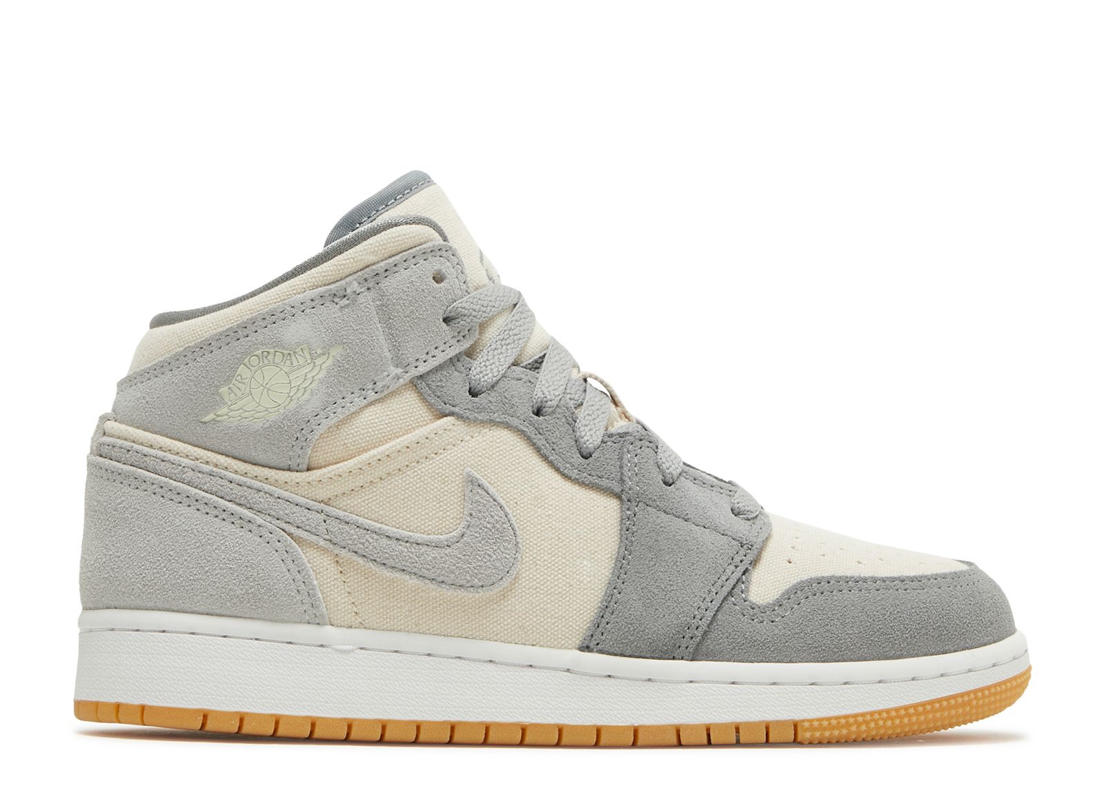 Jordan 1 Mid SE GS 'Coconut Milk Particle Grey'