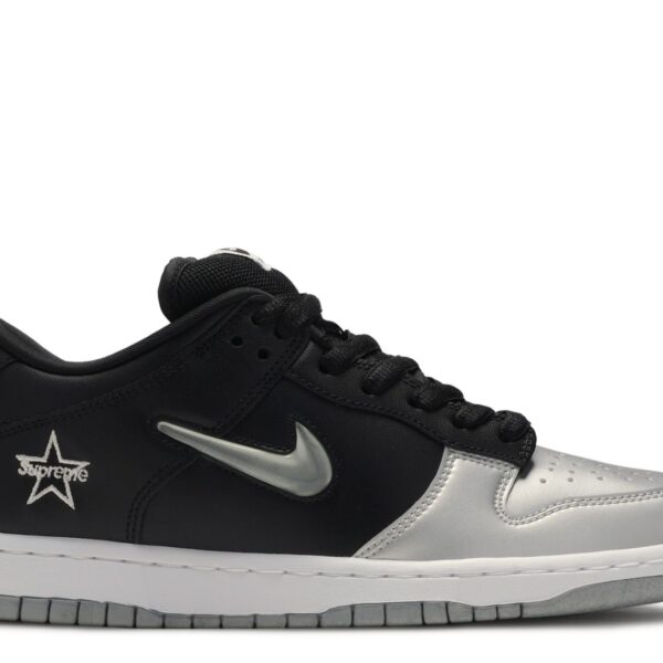 Supreme x Dunk SB Low QS 'Metallic Silver'