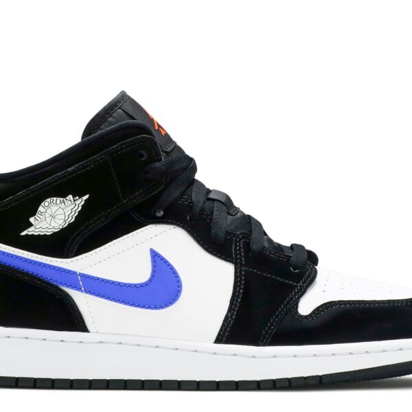 Jordan 1 Mid GS 'Black Racer Blue'