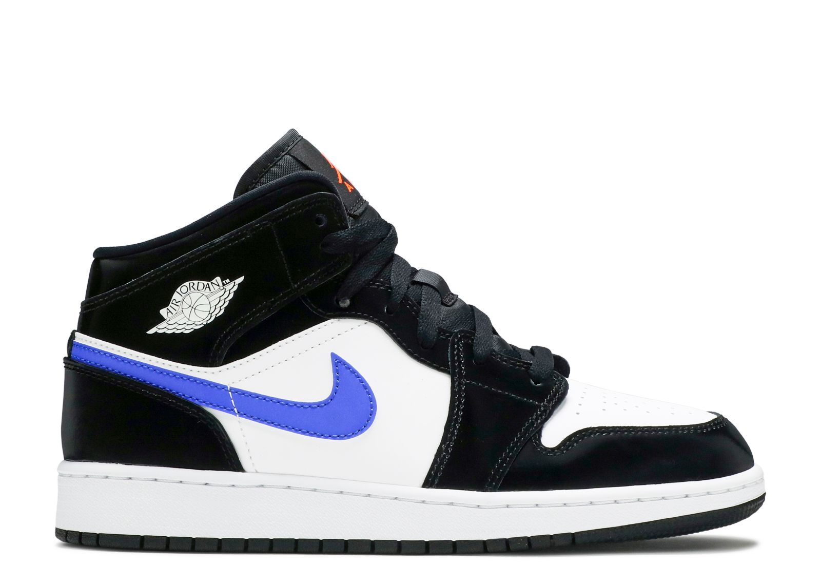Jordan 1 Mid GS 'Black Racer Blue'