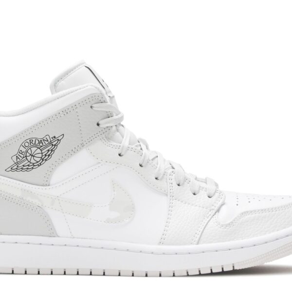 Jordan 1 Mid 'Swoosh Logo - Grey Camo'