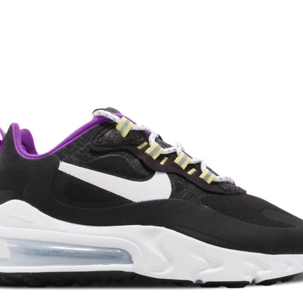 Wmns Air Max 270 React SE 'Black White Vivid Purple'
