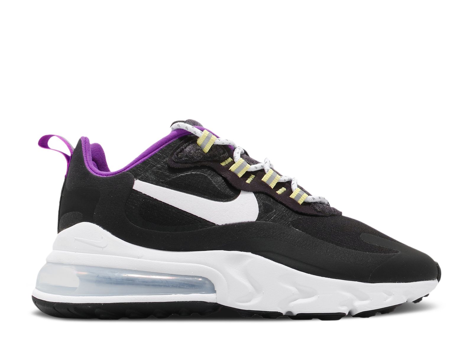 Wmns Air Max 270 React SE 'Black White Vivid Purple'