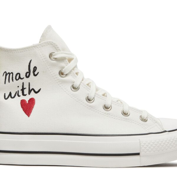Wmns Chuck Taylor All Star Lift High 'Valentine's Day - Vintage White'