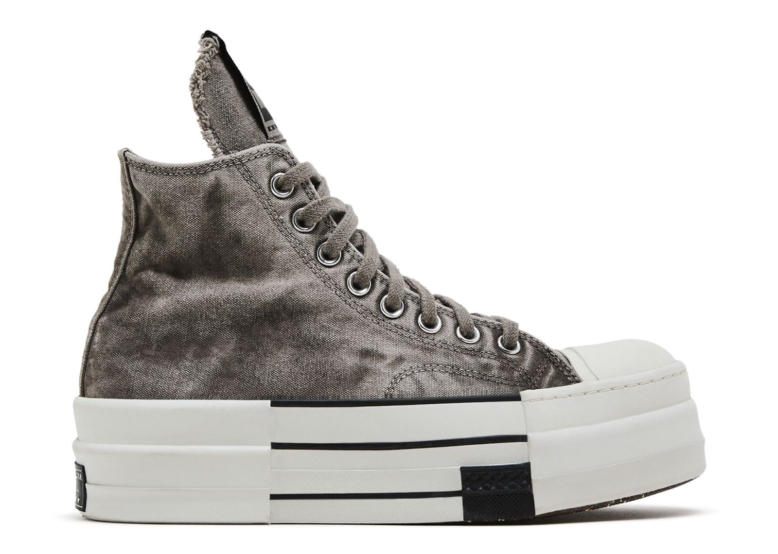 Rick Owens x DRKSHDW DBL DRKSTAR Chuck 70 High 'Washed Canvas Pack - Concrete'
