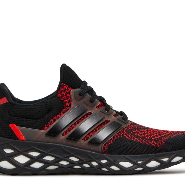 UltraBoost Web DNA 'Black Vivid Red'