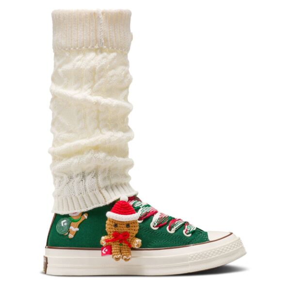 Chuck 70 High 'X-Mas Gingerbread & Knit Sock - Midnight Clover'