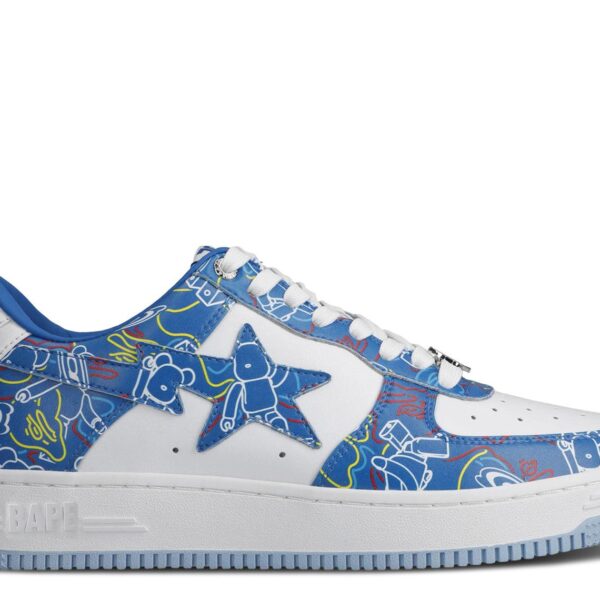 Medicom Toy x Bapesta Low M2 'Be@r Camo - Blue'