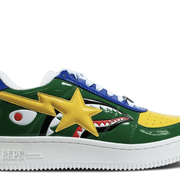 Bapesta Low M2 'Green Shark Face'
