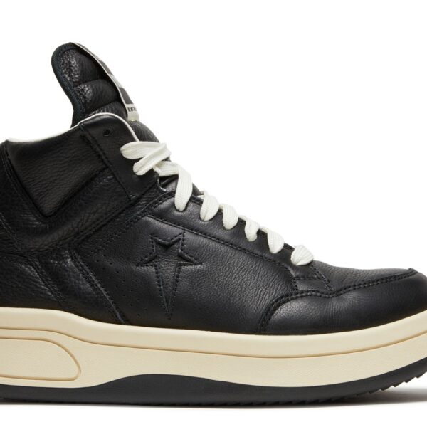 Rick Owens x DRKSHDW TURBOWPN Mid 'Black Cloud Cream'