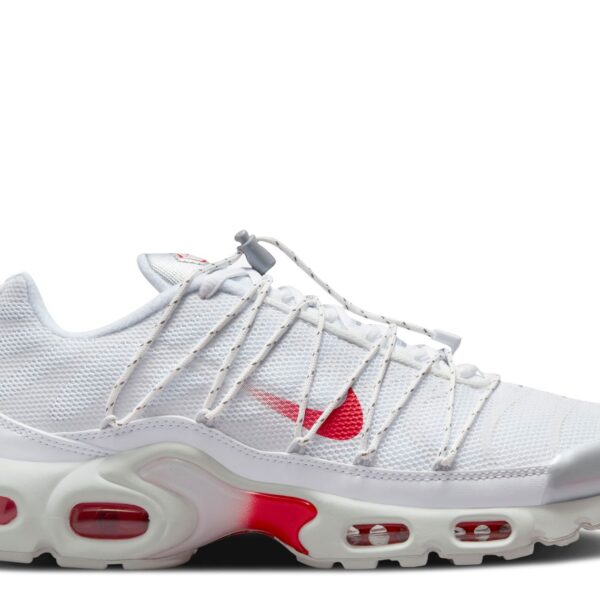 Wmns Air Max Plus Lace Toggle 'White University Red'